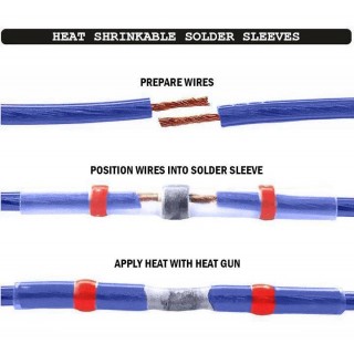 ZKLabs Heat Shrink Solder Seal Wire Sleeves Isolasi Bakar Solder Waterproof - Kuning